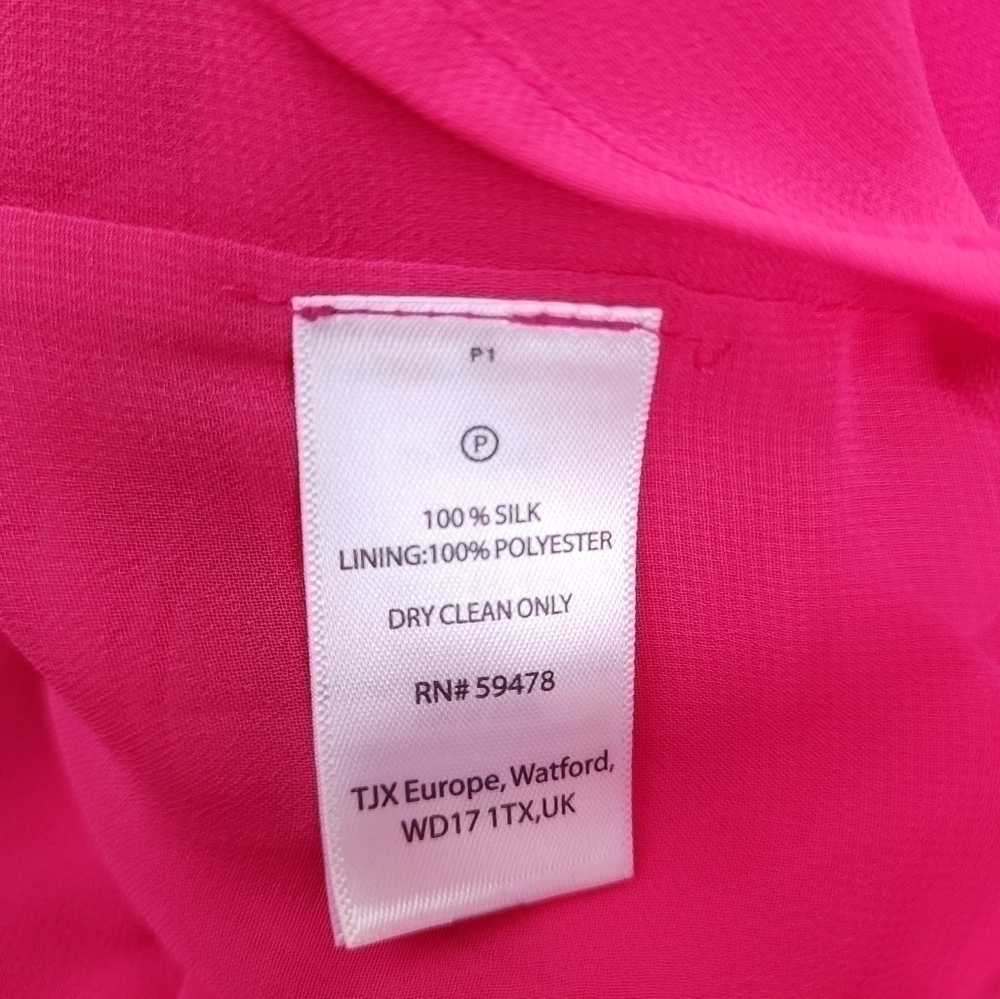 Cynthia Rowley Anthropologie Silk Pink Dress Sz 6 - Picture 4 of 13